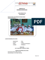 Formato B-33 Informe de Capacitacion - Curso Tecnico Productivo