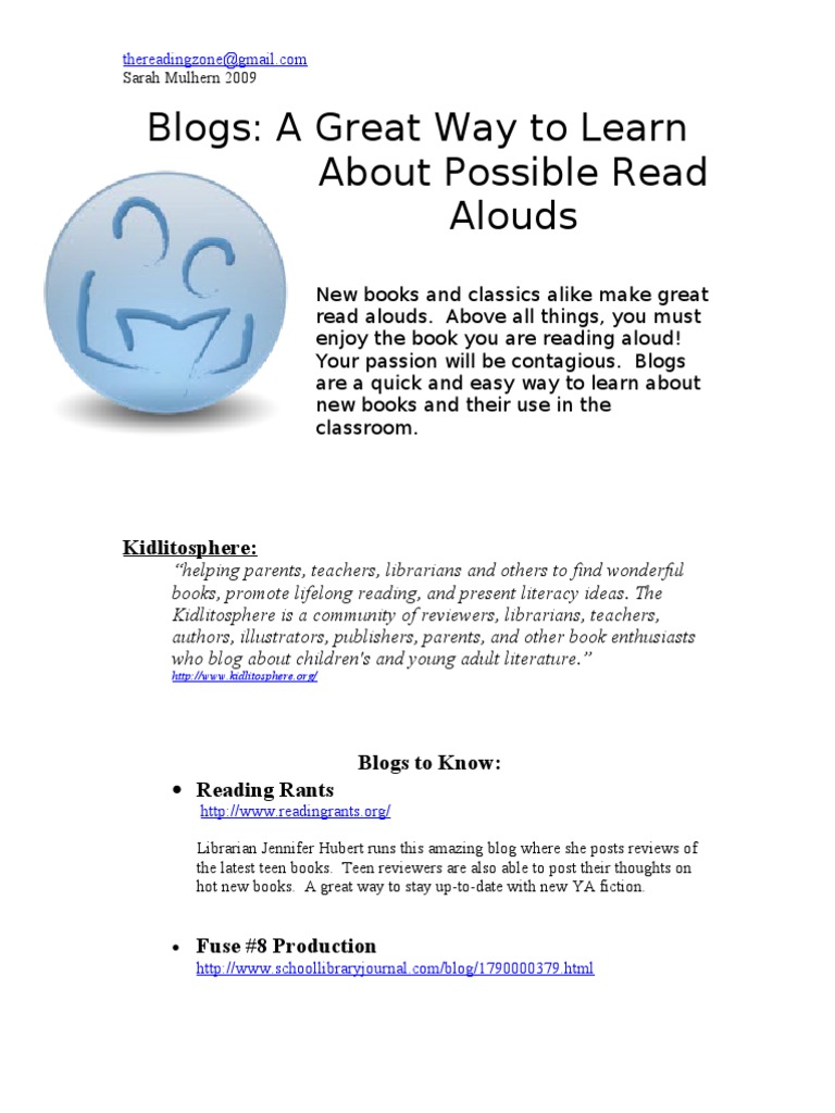 Top Blogs for Children's Read Alouds | PDF | Young Adult Fiction | Books