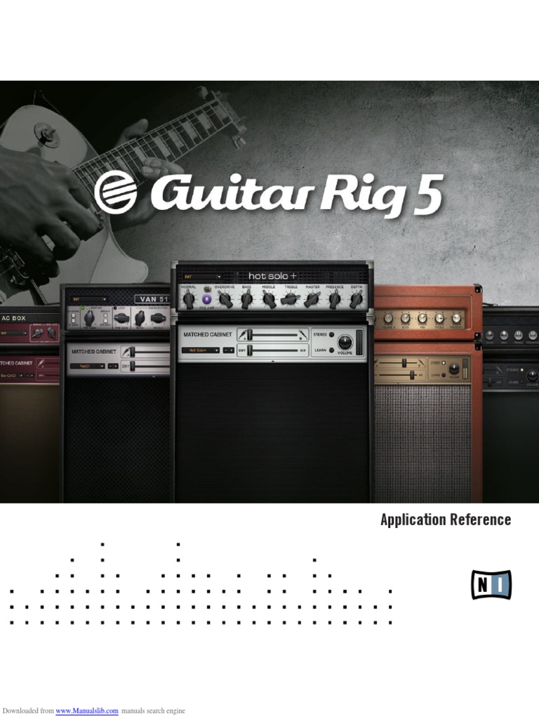 Guitar Rig 5 Application Reference PDF Computing Software