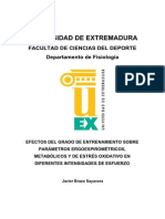 Universidad de Extremadura: Facultad de Ciencias Del Deporte Departamento de Fisiología