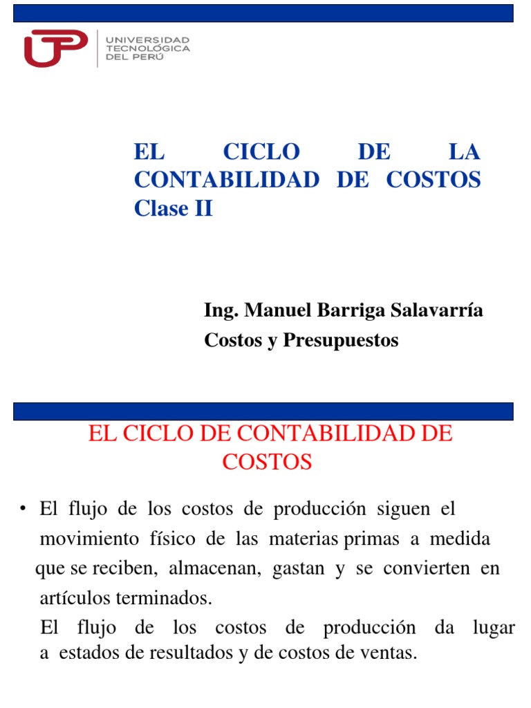 Ciclo de Contabilidad de Costos | PDF | Costo | Contabilidad de gestión