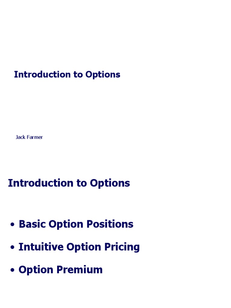 Introduction To Options No Format | PDF | Greeks (Finance) | Option ...