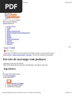 Receita de Sorvete de Morango Com Pedaços - Tudo Gostoso