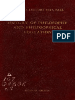 Gilson - History of Philosophy and Philosophical Education