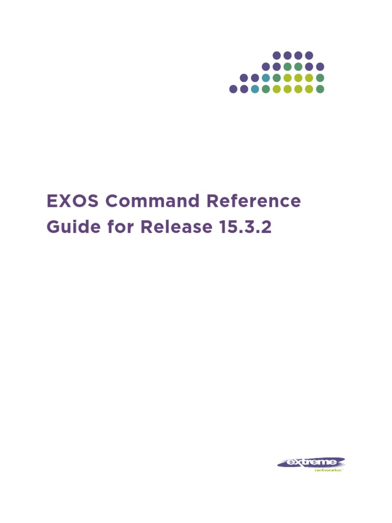 EXOS Command Reference Guide 15 3 | PDF | Business | Computers