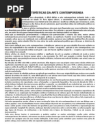 Características Da Arte Contemporânea
