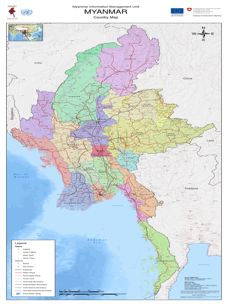 Myanmar Map | PDF