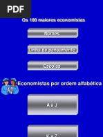 Os 100 Maiores Economistas