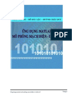 Ứng Dụng Matlab Mô Phong Mạch Điện Điện Tử - Trần Thu Hà & Hồ Đắc Lộc, 110 Trang