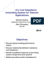 (159373063) Design of a Low Impedance Grounding System for Telecom Applications - Mitchell Guthrie and Alain Rousseau