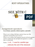 Assignment Operators