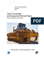 Labor Surcharge and Equipment Rental Rates