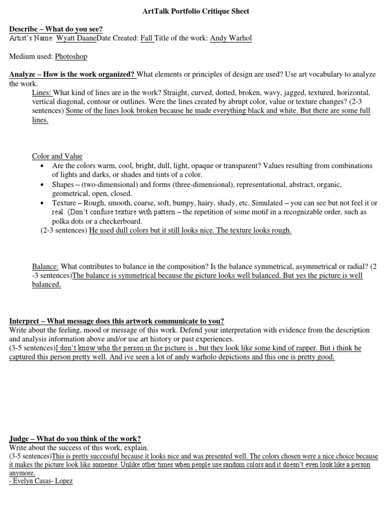 Critique Daane | PDF