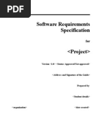 Software Requirement Specification