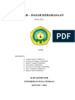 Makalah Bahasa Indonesia (Dasar-Dasar Kebahasaan)