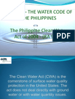 PD 1067 Water Code of The Philippines and Clean Water Act