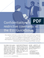 Confidentiality and Restrictive Covenants in The EU - A Quick Guide