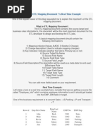 ETL Mapping Document