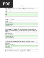 DBMS MCQ'S