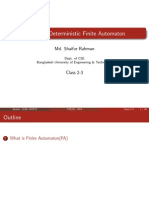 CSE 211: Deterministic Finite Automaton: Md. Shaifur Rahman