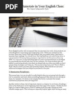 How to Annotate in Your English Class