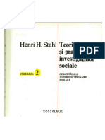 Teoria Si Practica Investigatiilor Sociale. Cercetari Interdisciplinare Zonale, București. Editura Stiintifica Si Enciclopedica, 1975
