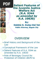Download Salient Features of the Juvenile Justice Welfare Act by Deb Del Val SN229512261 doc pdf