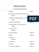Information Booklet Elements Compounds and Mixtures