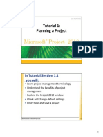MS - PROJECT 2010 - Tutorial PDF