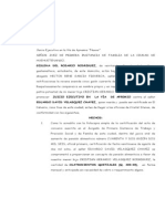 Juicio Ejecutivo en La Vía de Apremio, Gislena Del Rosario Rodriguez