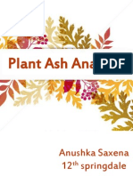 Chemistry Class 12 Project: Plant Ash Analysis