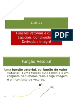 27_Funções Vetoriais_Derivada_Integral.pps