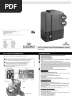 Centurion D5 Gate Motor Programming