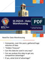 SS ZG515 - Data Warehousing: BITS Pilani