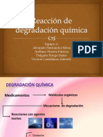 Reacción de Degradación Química