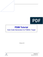 Tutorial Auto Code Generation For F2803x Target