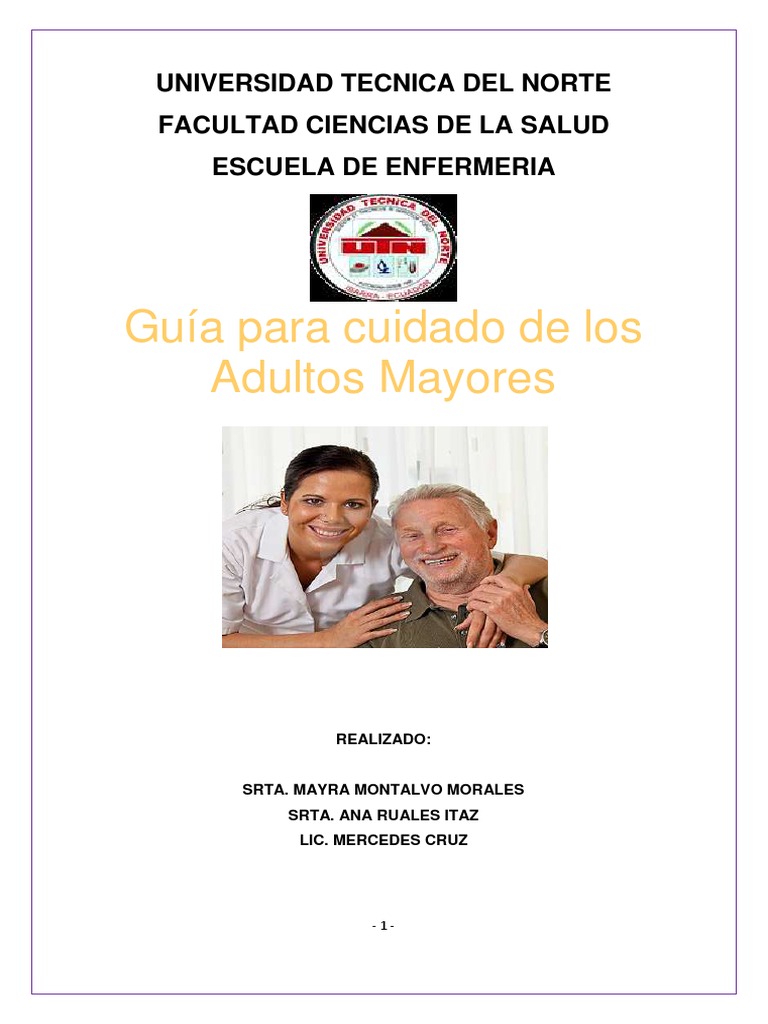 Guía de Cuidados para Adultos Mayores | PDF | Adultos | Vejez