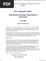 WILLIS The Language Teacher Online 22.07 - Task-Based Learning - What Kind of Adventure