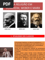 A Religiao Em Durkheim Weber Marx