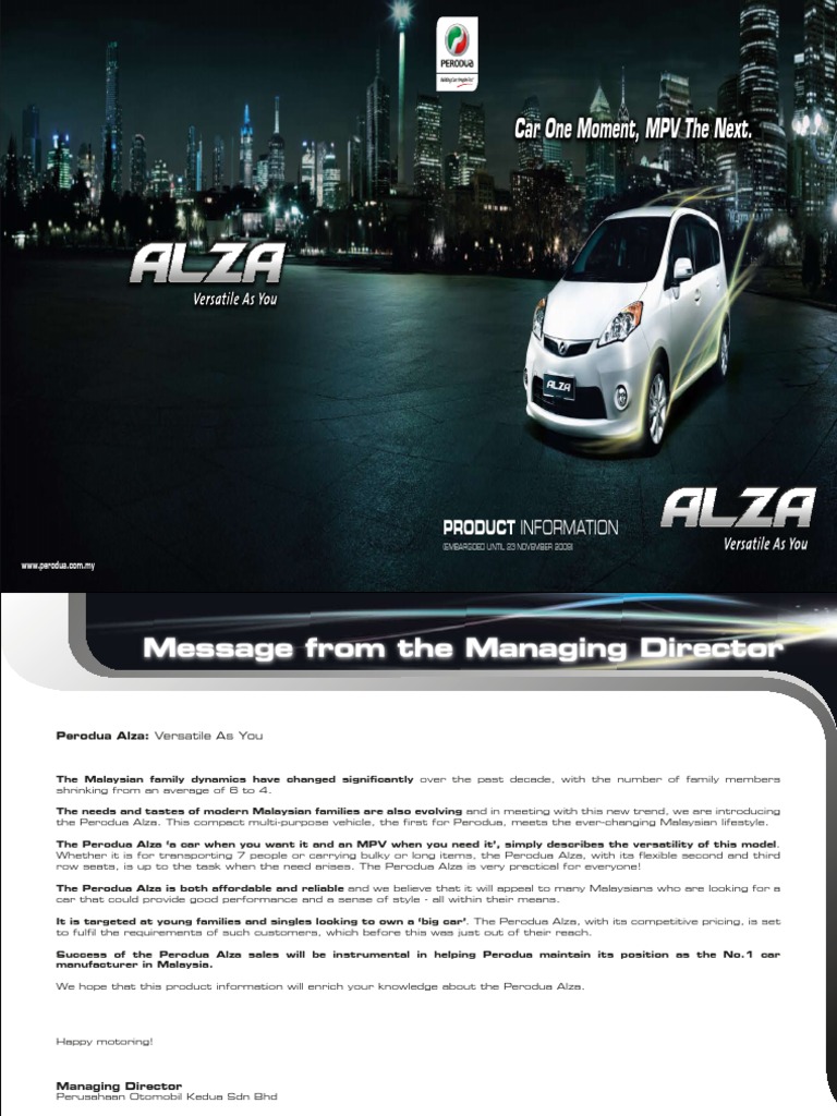 Perodua Alza  Fuel Economy In Automobiles  Anti Lock 