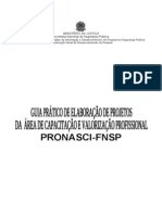 Guia Orientação Elaboração de Projetos Pronasci