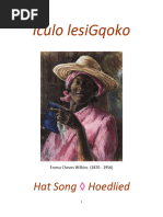 Download An Afrikaans Poem translated into Zulu and English Hoedlied Hat Song by Jeanne Goosen as Iculo lesiGqoko in Zulu by Pieter Uys SN229587286 doc pdf