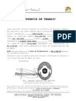 Constancia trabajo  caracteres