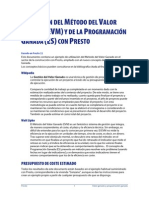 Valor Ganado y Programación Ganada en Presto