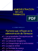 Vias de Administracion de Los Farmacos: E. U. Patricia Espinoza M. 1