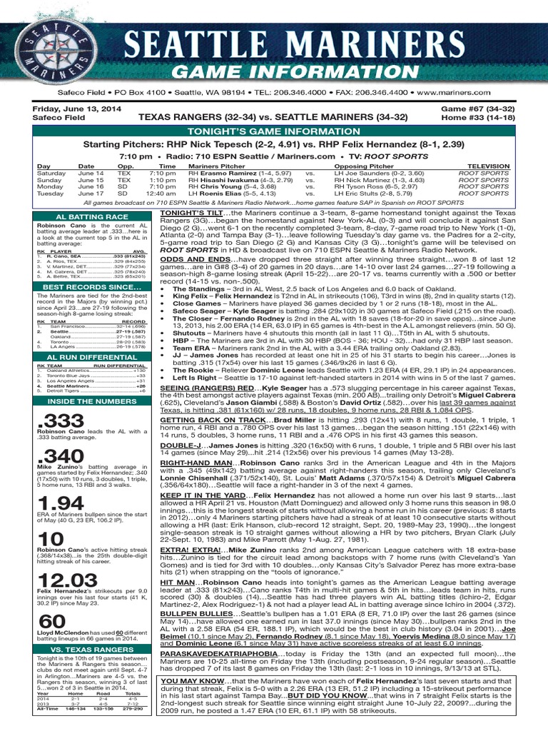 06.13.14 Game Notes | PDF