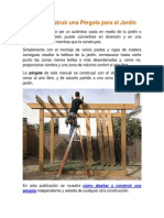 Cómo Construir Una Pérgola para El Jardín