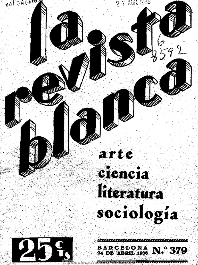 La Revista Blanca PDF Rafael Anarquismo
