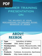 Download visual merchandising reebok ppt by Ravi Prakash Dwivedi MBA LU SN22960205 doc pdf