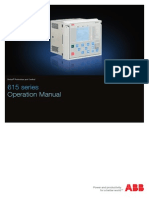 RET - 615 - Transformer Protection Operational Manual